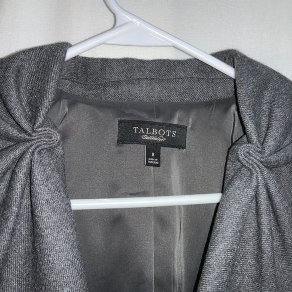 Talbots Kate Fit blazer Sz 8 Wool blend single button Jacket - Picture 4 of 7
